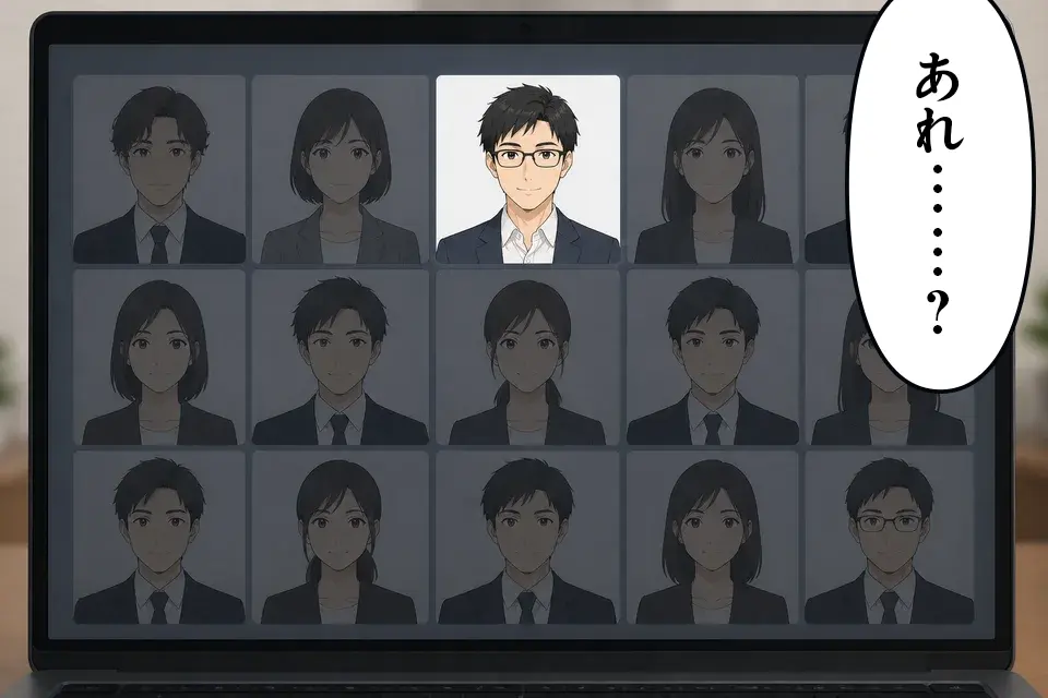 社員一覧に紹介した人材の顔写真「あれ……?」