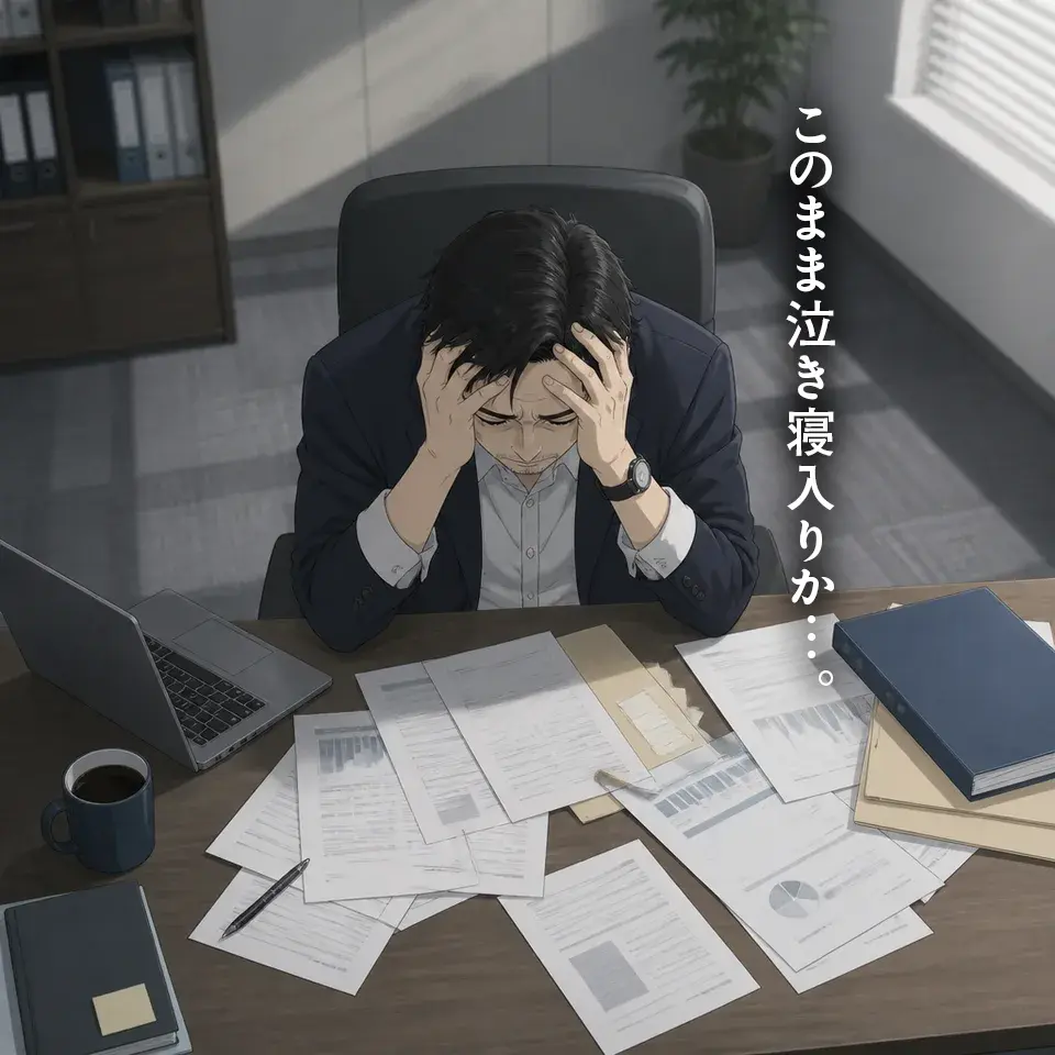「このまま泣き寝入りか…。」
